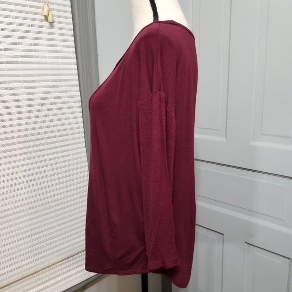 ✨ Lane Bryant Jersey Tee With Knit Inset & Sleeve - Picture 2 of 6